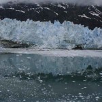 glacier with reflection